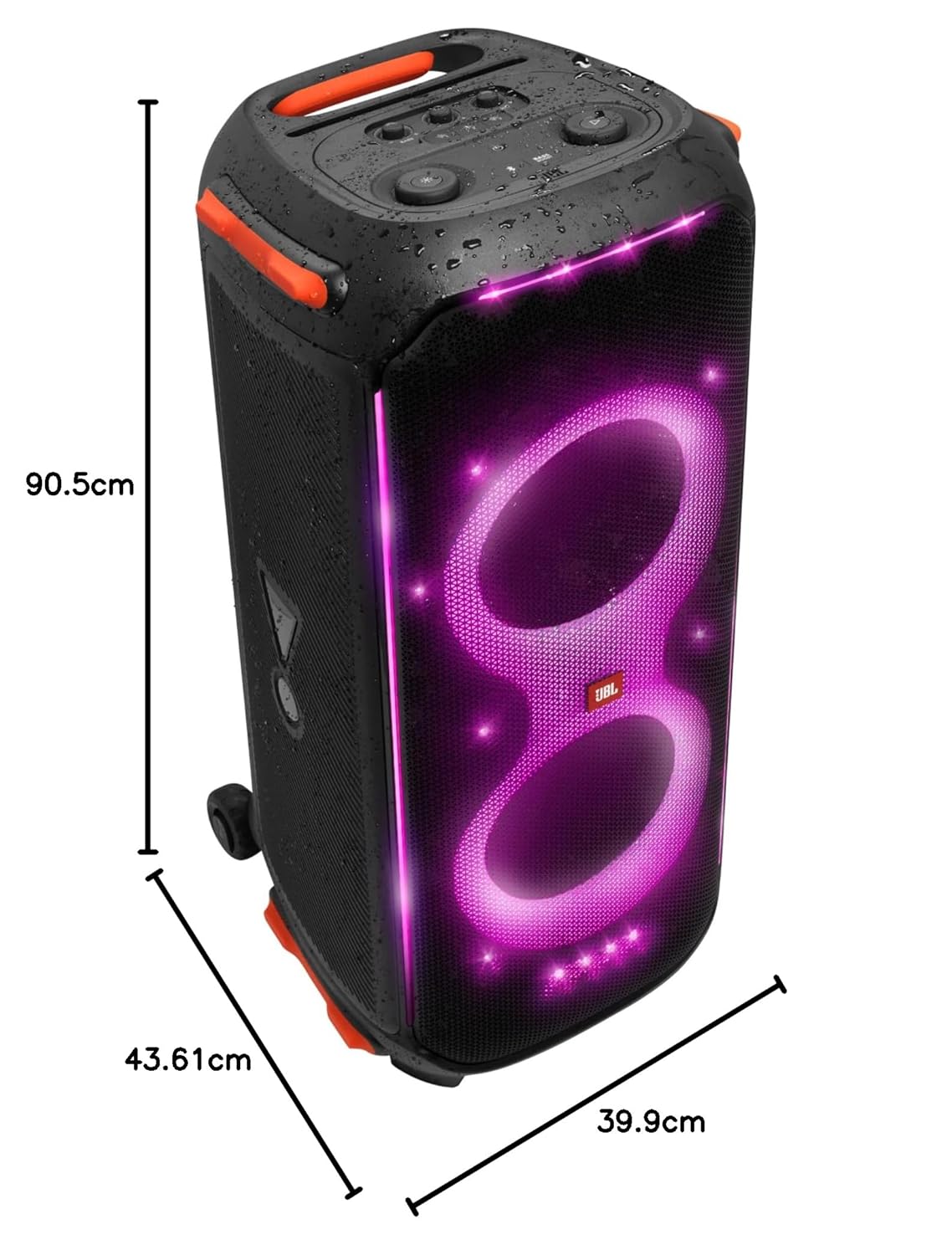 PartyBox 710 Bluetooth Party Speaker with Dynamic Music Synced Flashing Club Pattern Lightshow, Pro Sound, Splashproof, PartyBox App Personalisation,Guitar and Mic Input(800 Watt RMS, Black)⭐⭐⭐⭐⭐ (4.9/5)