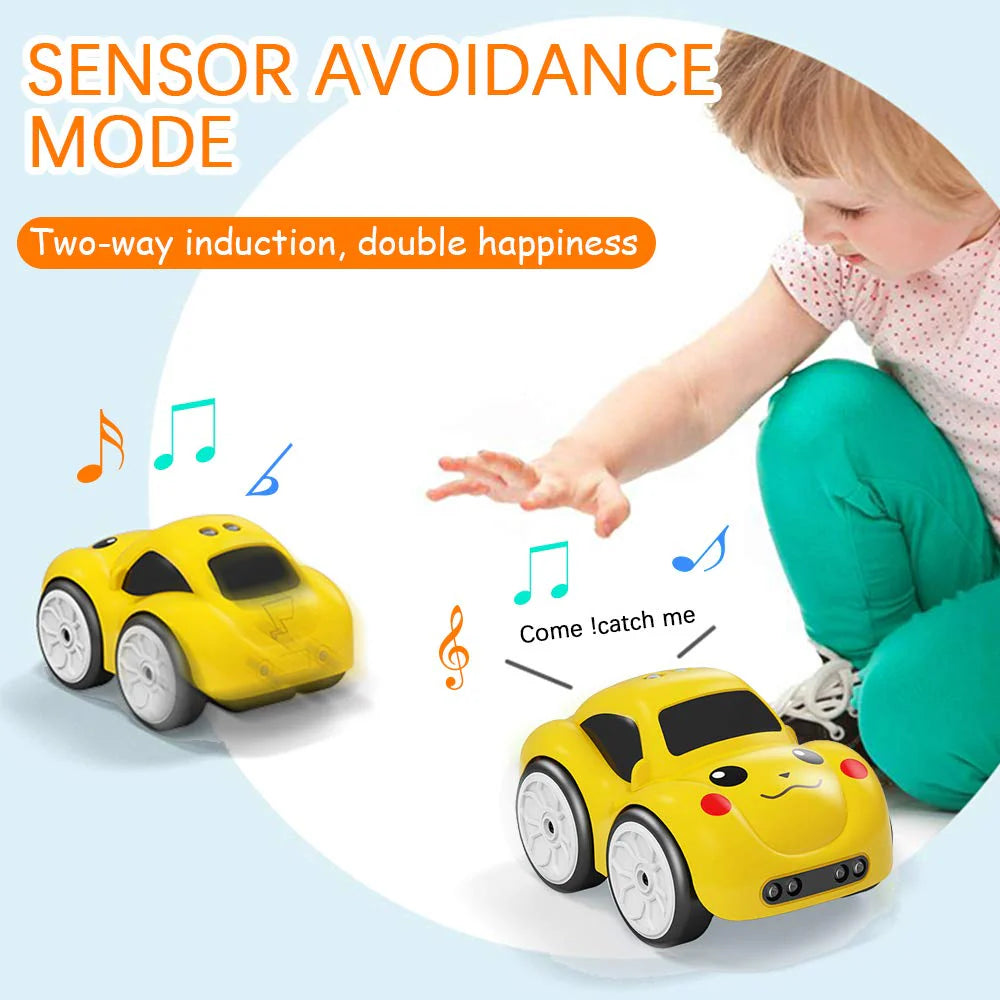 ZippySense – Interactive Sensor-Powered Cartoon Car Toy (Auto-Tracking, Obstacle Avoidance, Remote & Line-Follow Modes)      ⭐⭐⭐⭐⭐ (4.8/5)