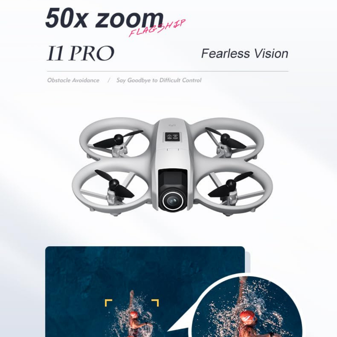 HD Camera Remote Control Drone with WiFi FPV Live Video – Foldable Quadcopter with Altitude Hold, One Key Takeoff/Landing & Headless Mode