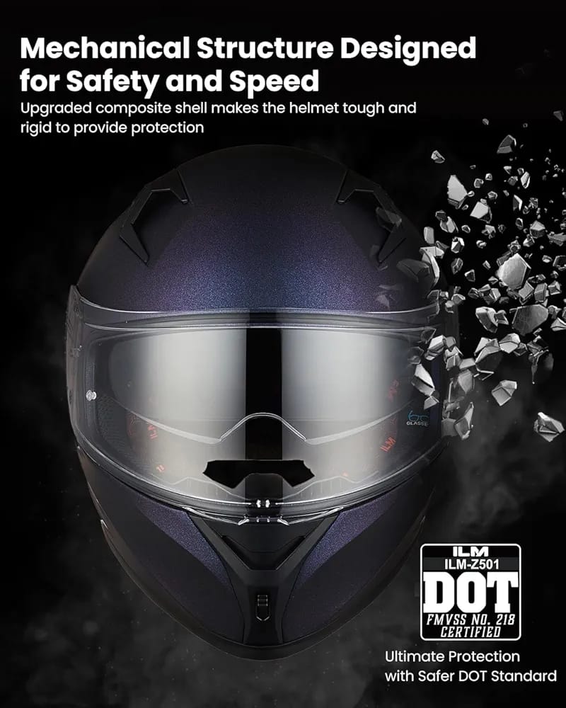 ILM Motorcycle Helmet Full Face Casco DOT Model. ⭐⭐⭐⭐⭐ (4.8/5)