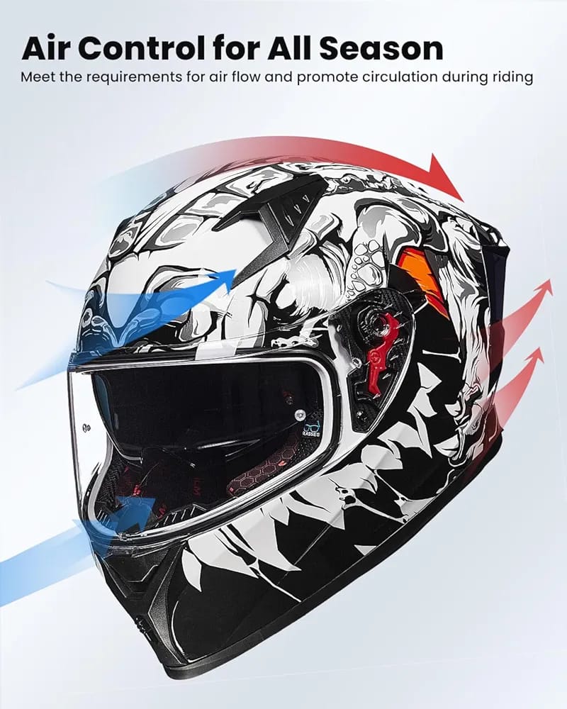 ILM Motorcycle Helmet Full Face Casco DOT Model. ⭐⭐⭐⭐⭐ (4.8/5)