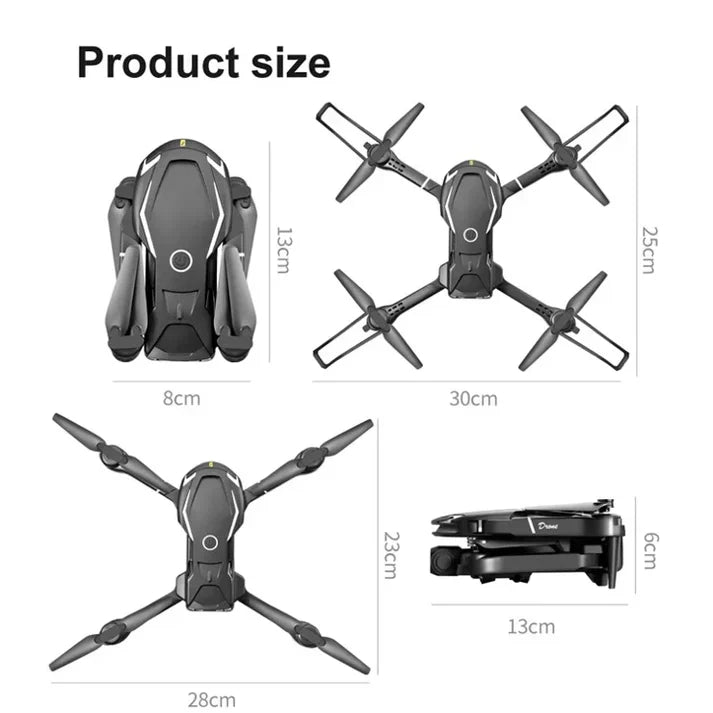 V88 HD Dual Camera Aerial Photo RC Drone 2.4GHz Folding 4CH Aircraft with Headless Mode, Single Battery. ⭐⭐⭐⭐⭐(4.9/5)